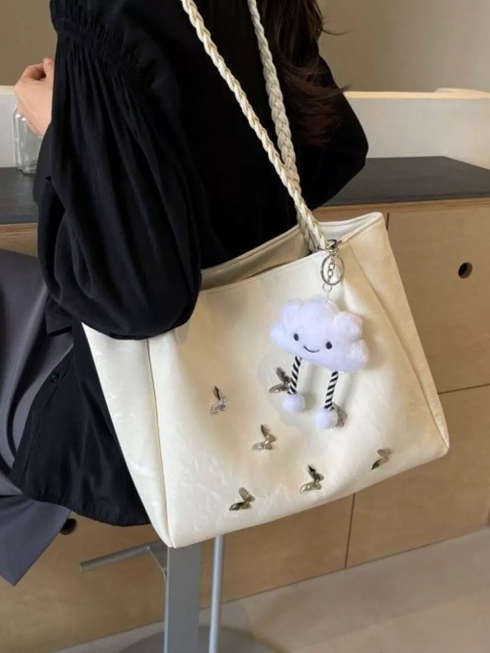 Butterfly Pattern Tote Bag, image 9