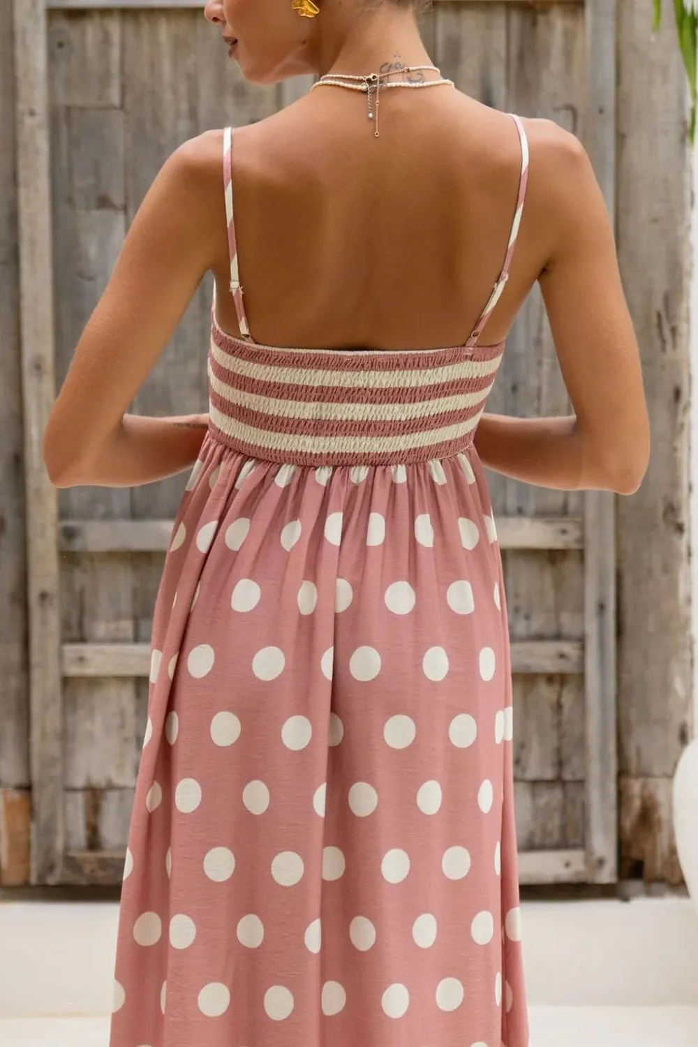 Polka Dot Square Neck Cami Dress, image 17