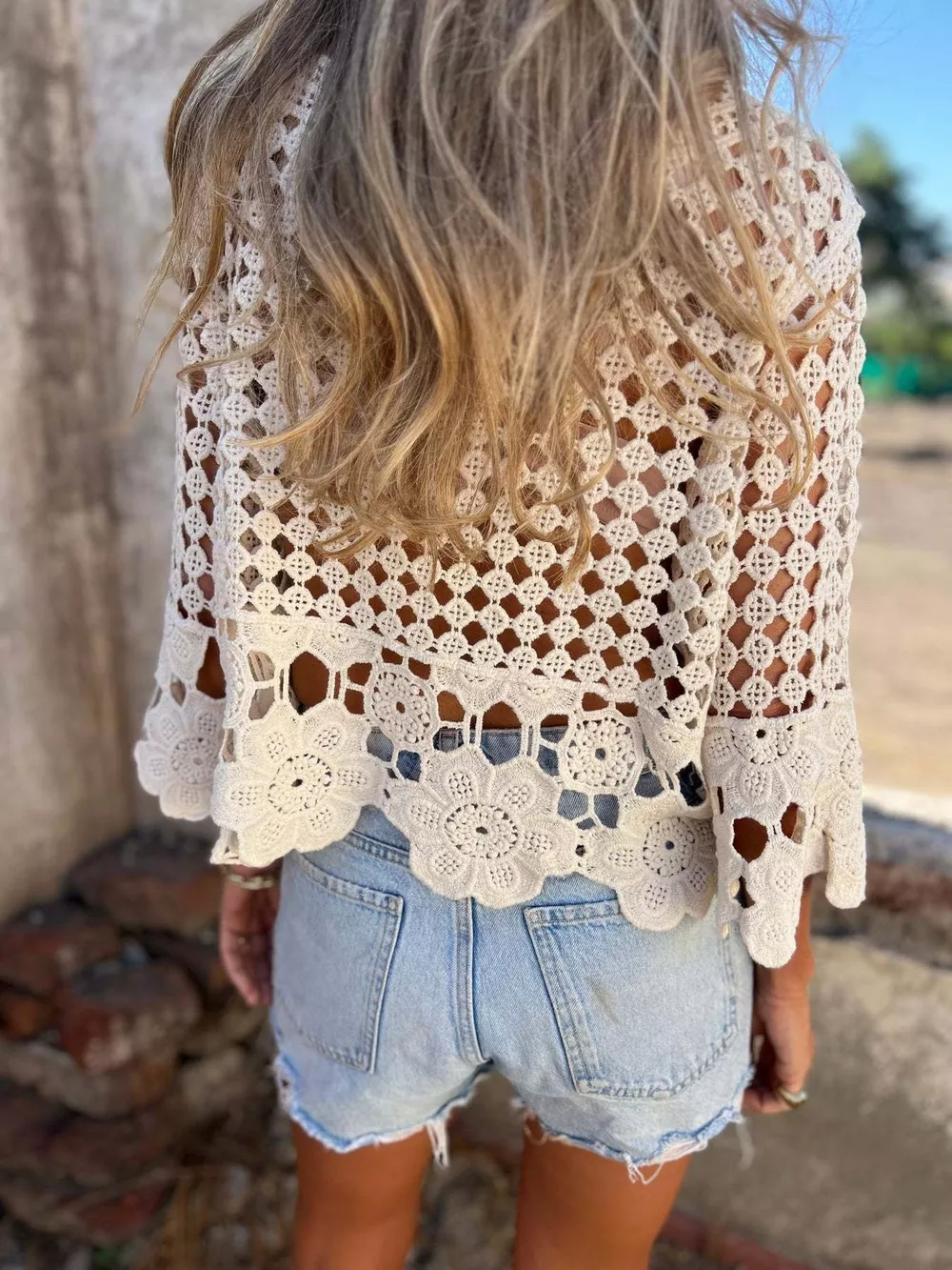 Tassel Crochet Knit Cover Up, image 9