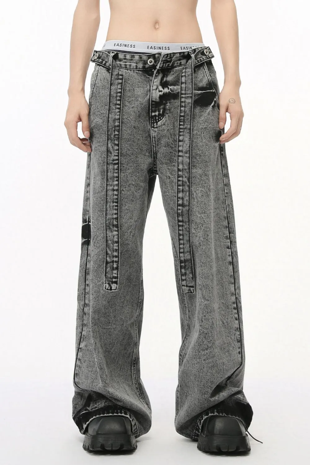 Wide Leg Jeans with Pockets, image 2