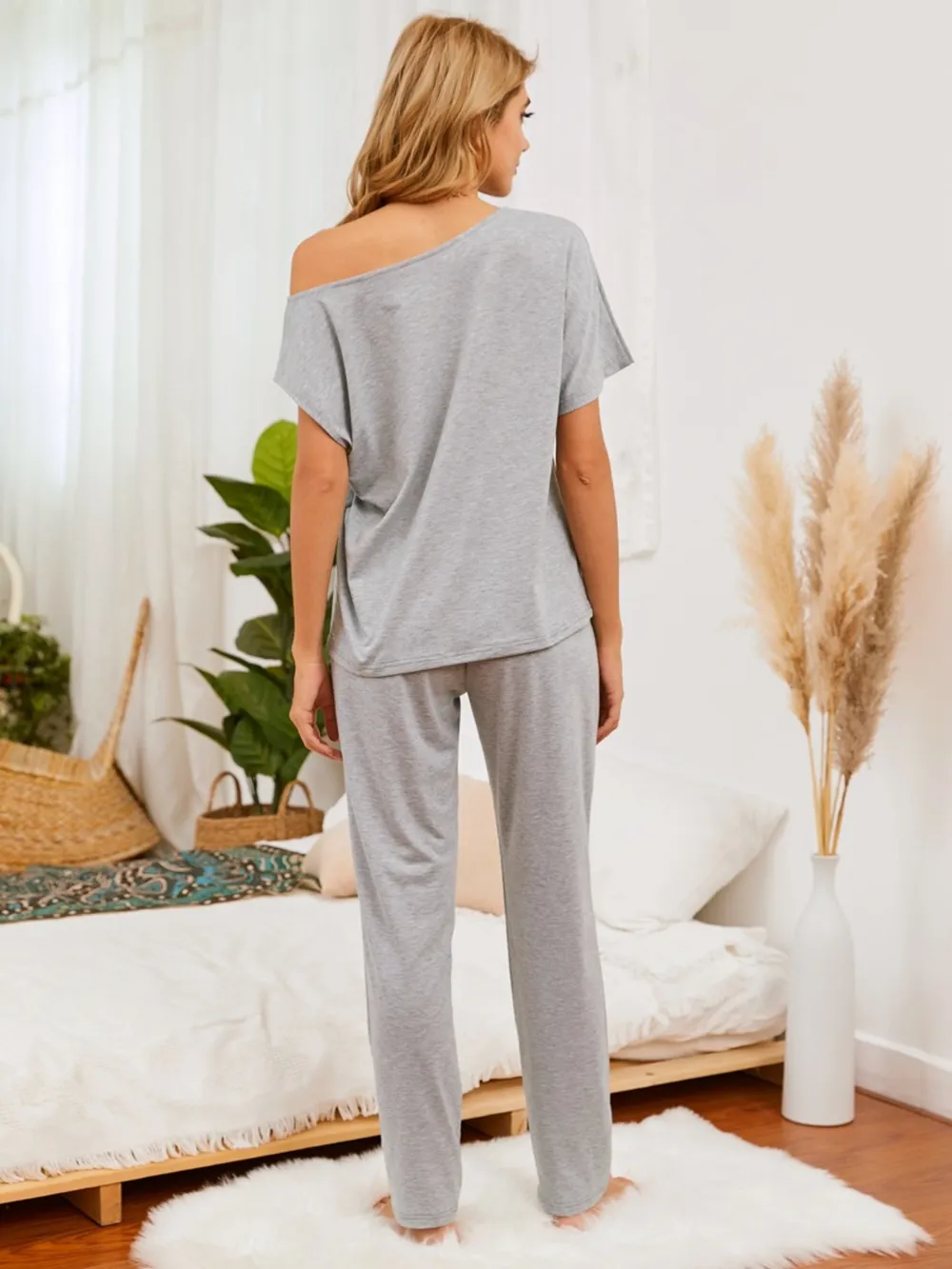 Boat Neck Top and Pants Lounge Set, image 7