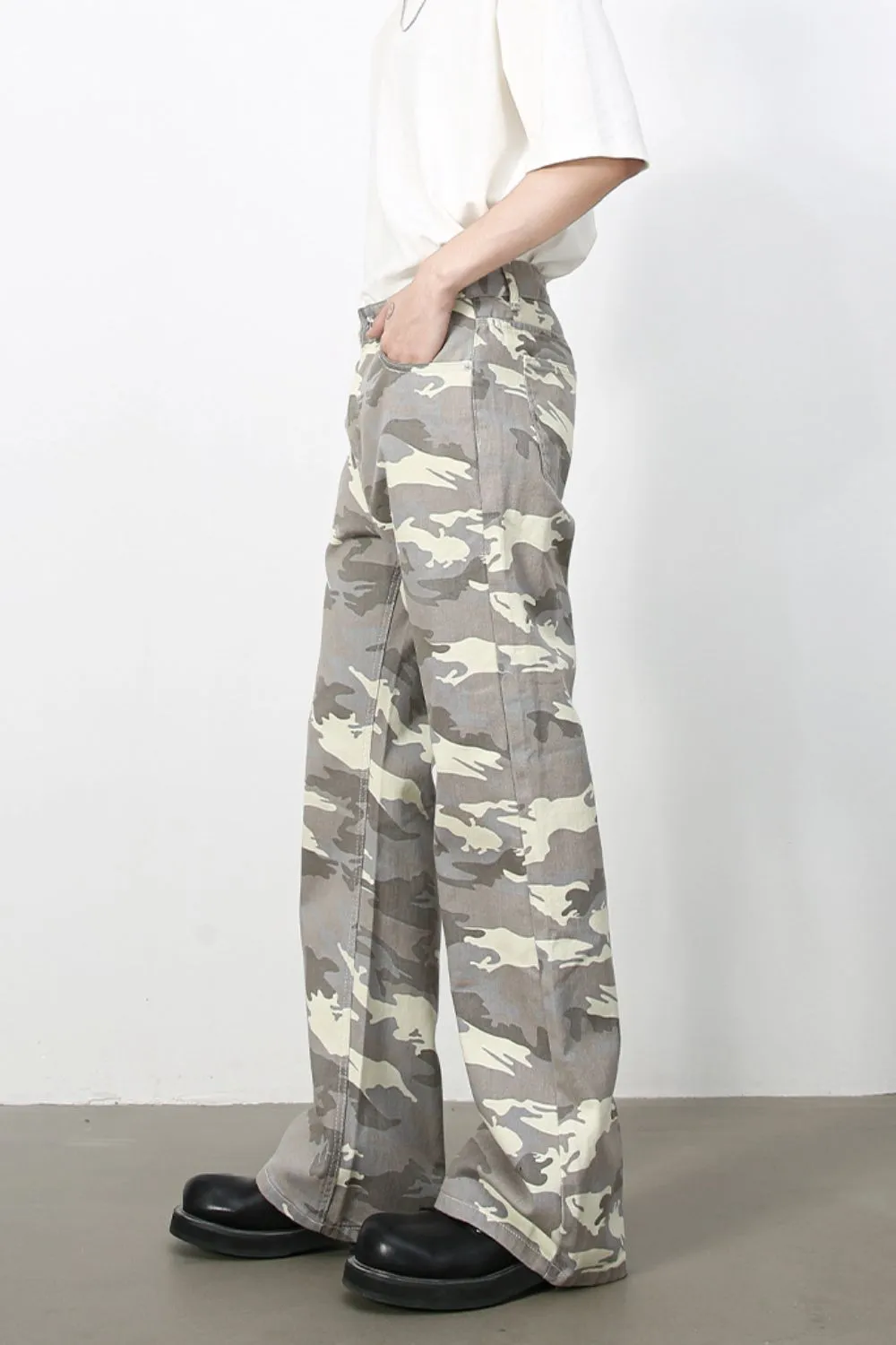 Men's Camouflage Jeans with Pockets, image 3