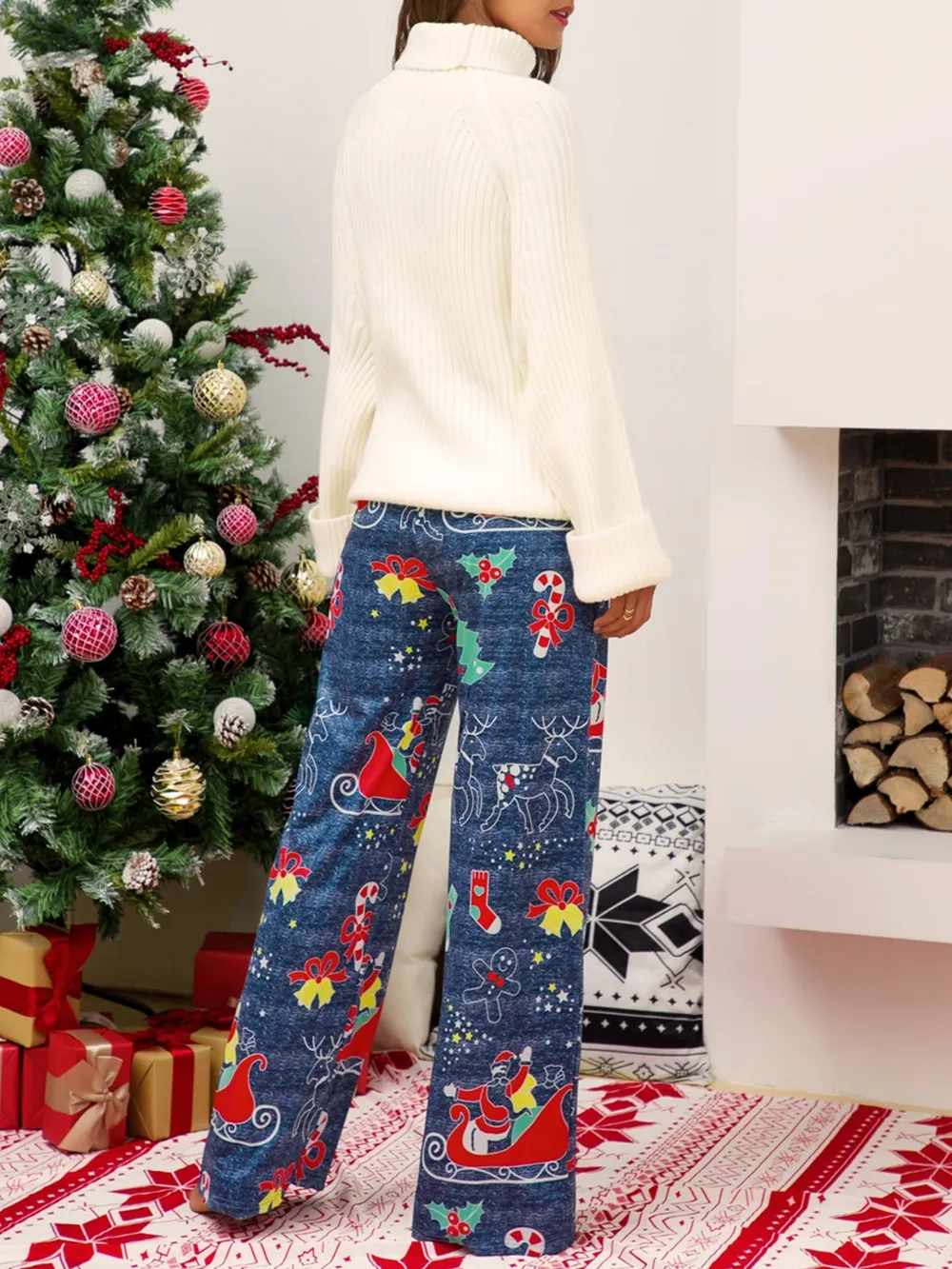 Christmas Straight Leg Pants, image 11