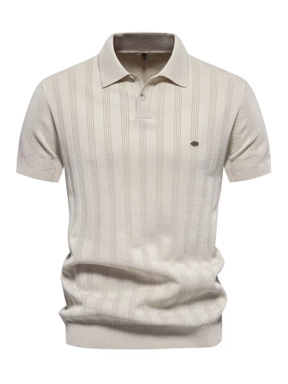 Men's Short Sleeve Knit Polo, image 3