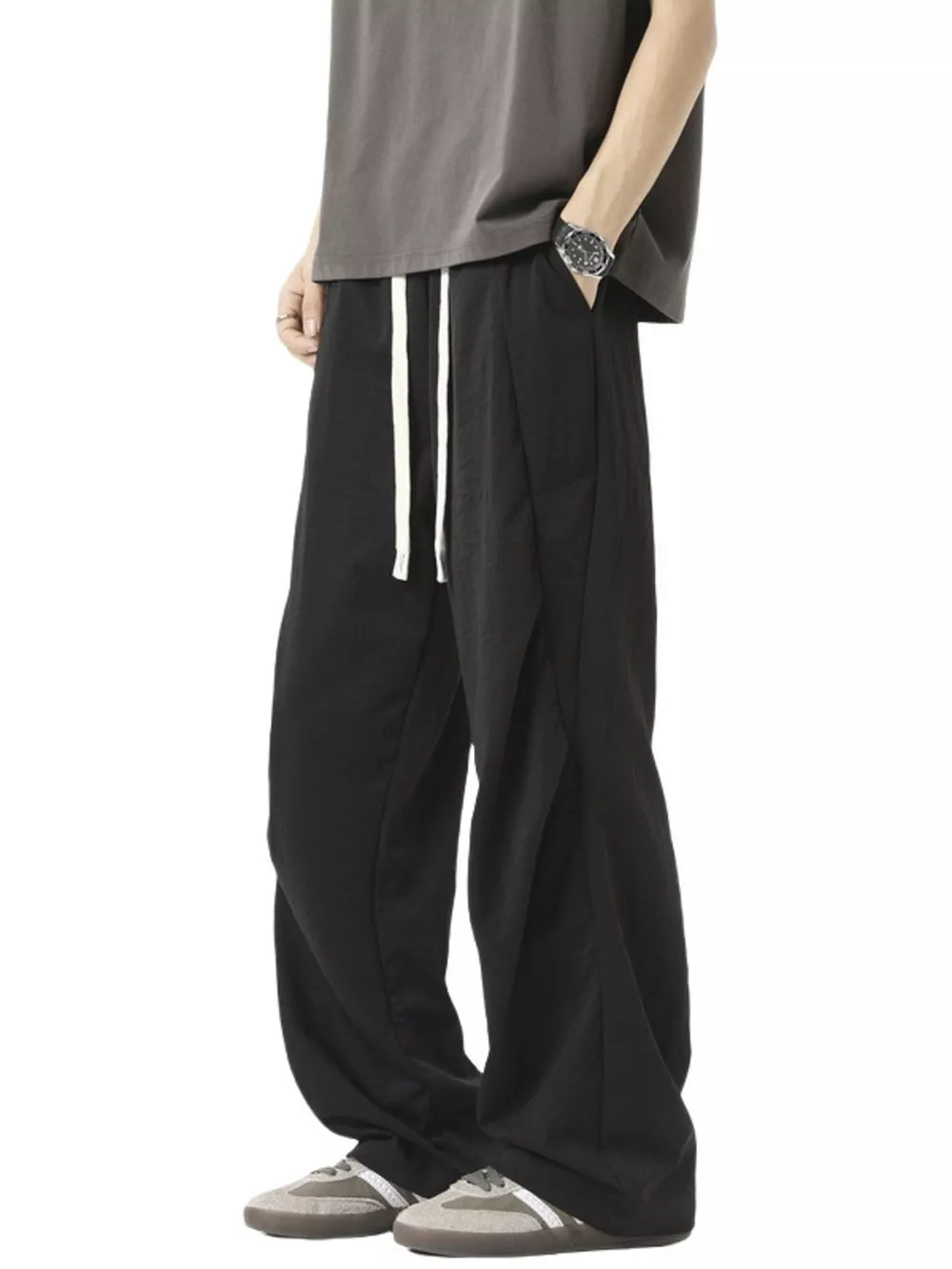 Men's Plus Size Loose Fit Drawstring Pants
