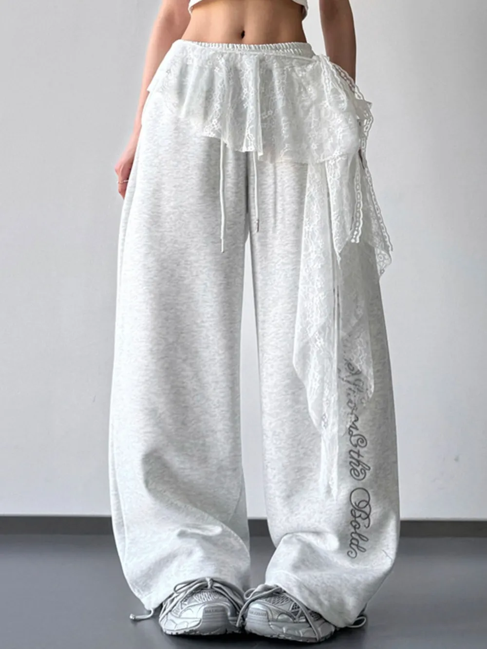 Loose Fit Drawstring Wide Leg Pants, image 7