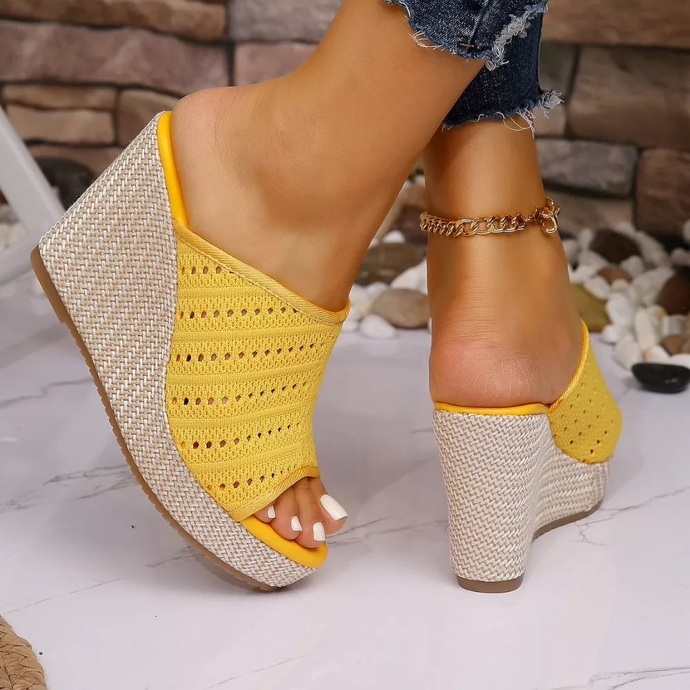 Open Toe Wedge Sandals, image 4
