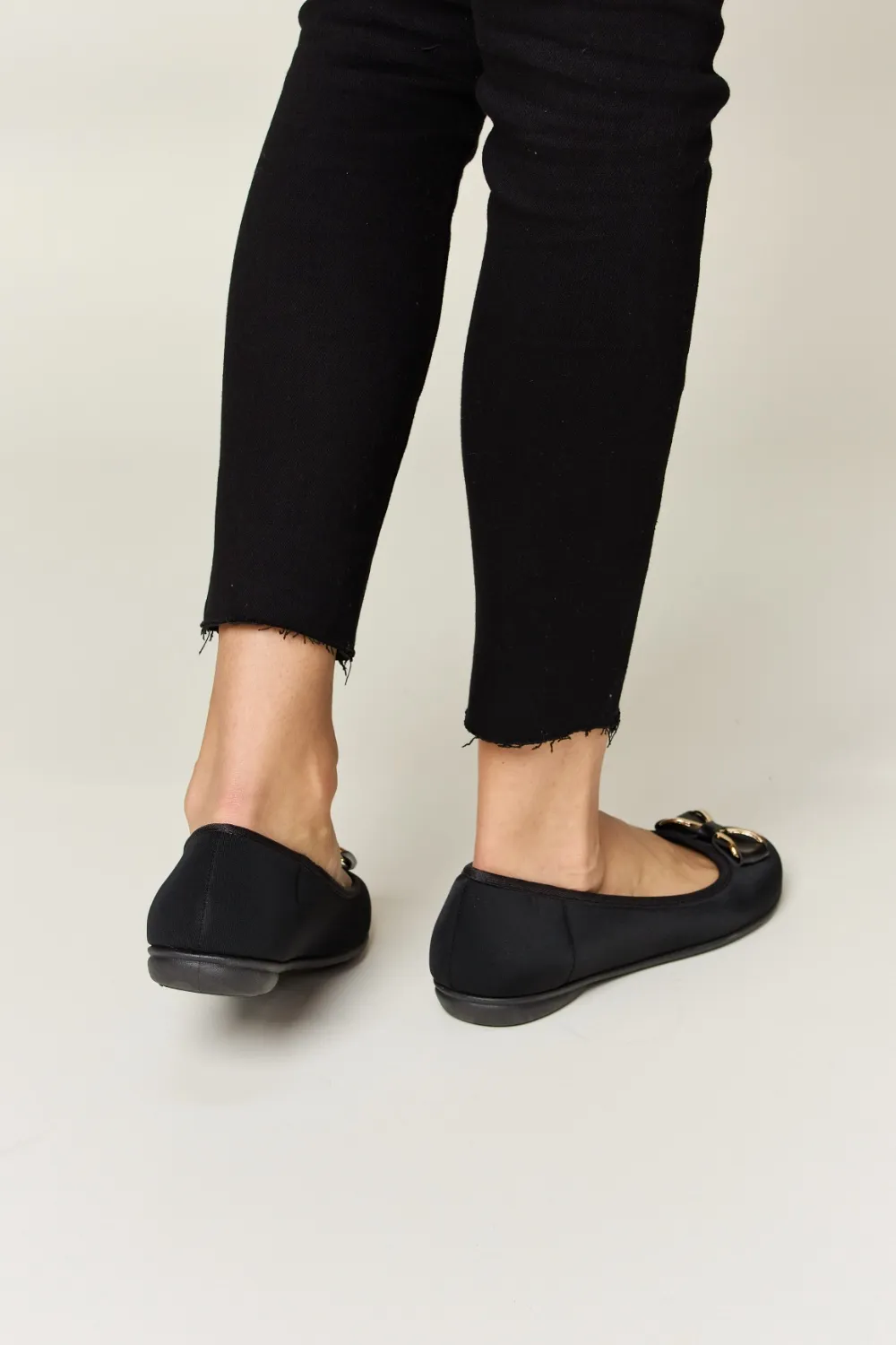Metal Buckle Flat Loafers, image 5