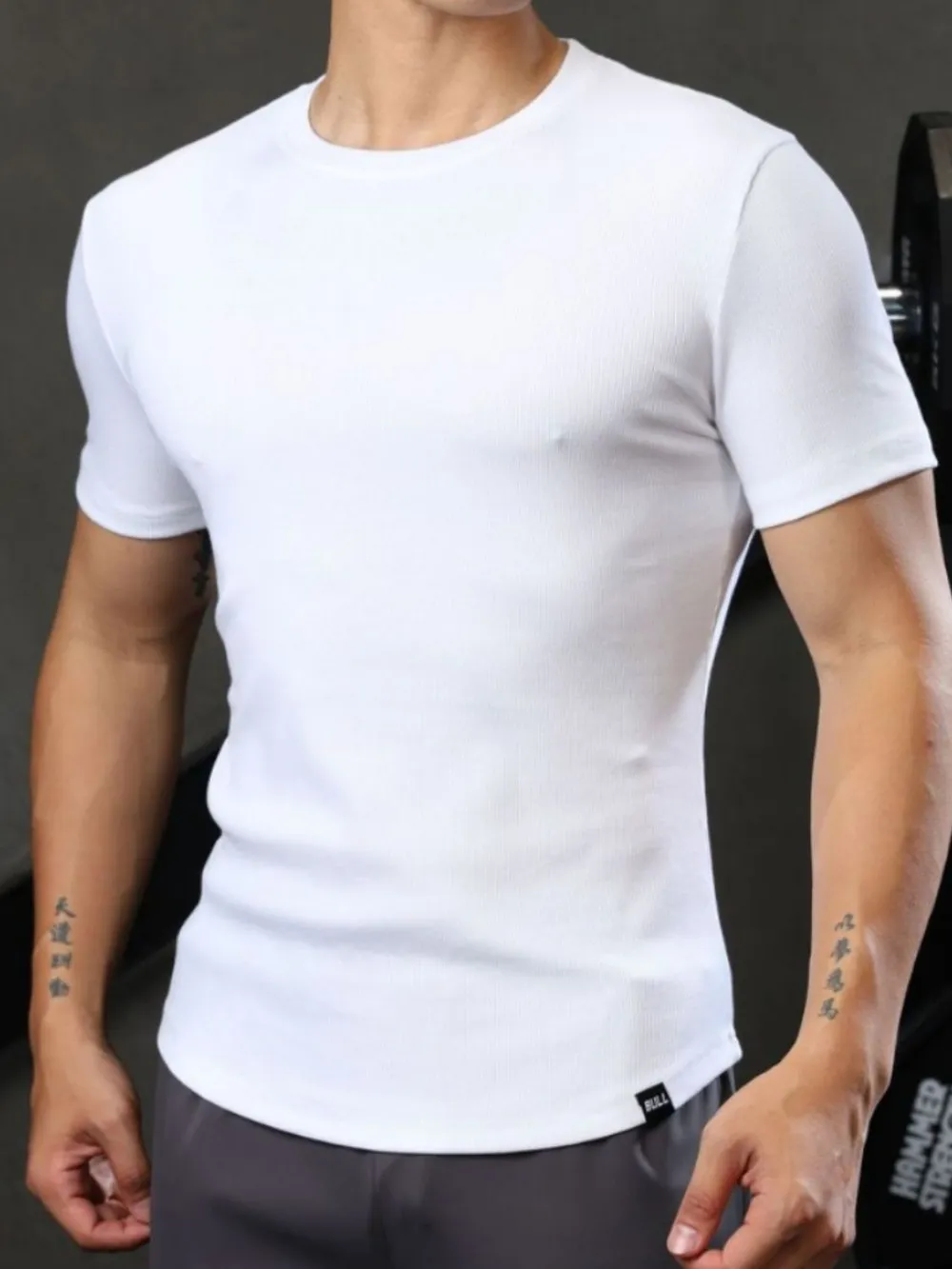 Men's Plus Size Round Neck Short Sleeve T-Shirt, image 3