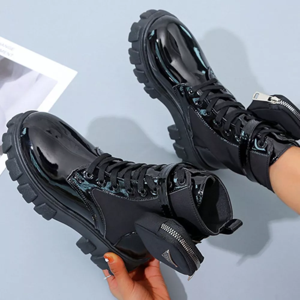 Lace Up Platform Ankle Boots, image 13
