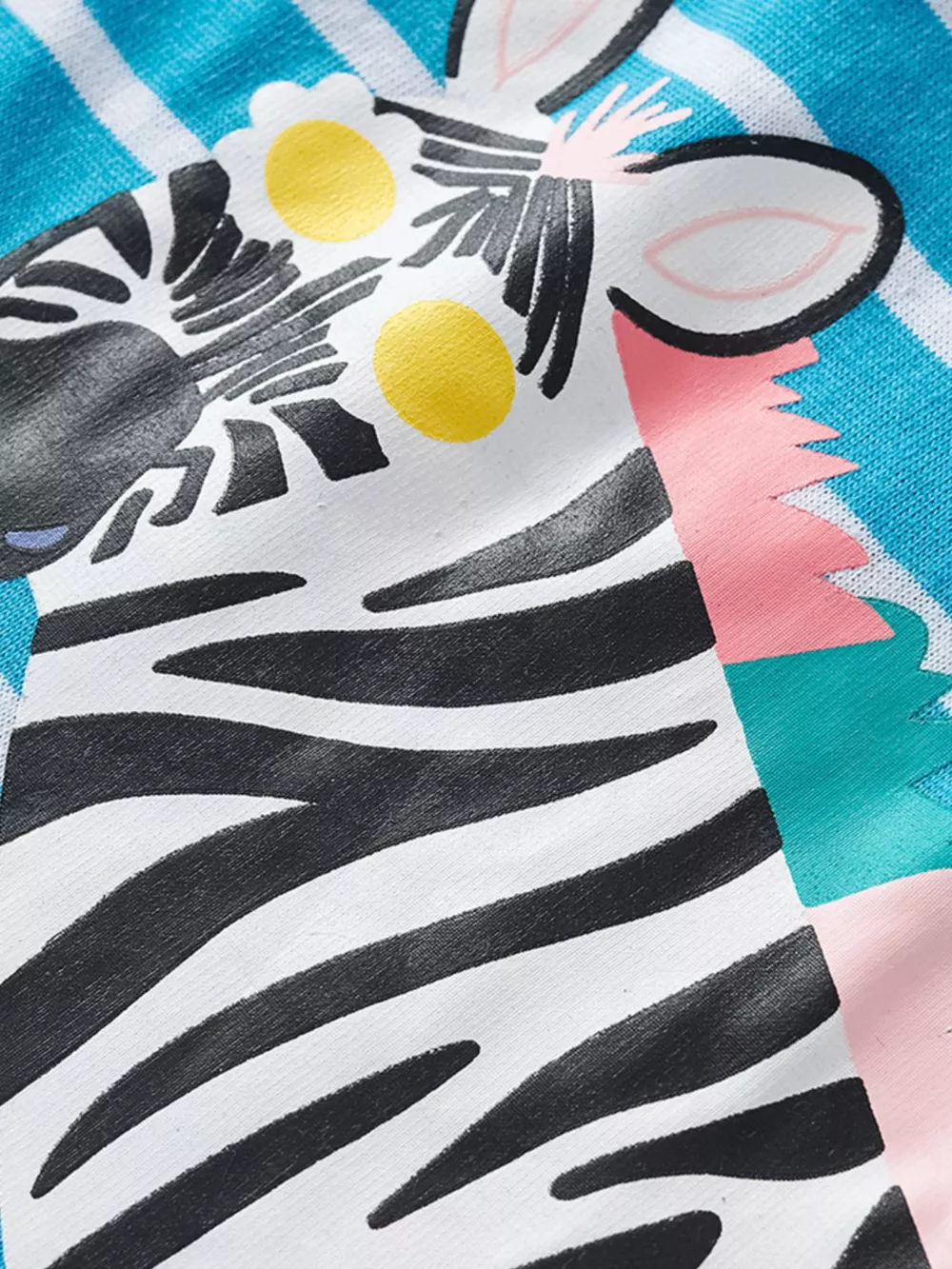 Children's Striped Animal Print Ruffle Sleeve Dress, image 3