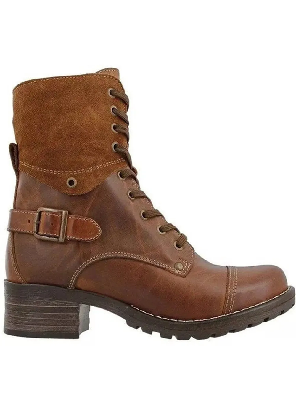 Lace-Up Block Heel Boots, image 4