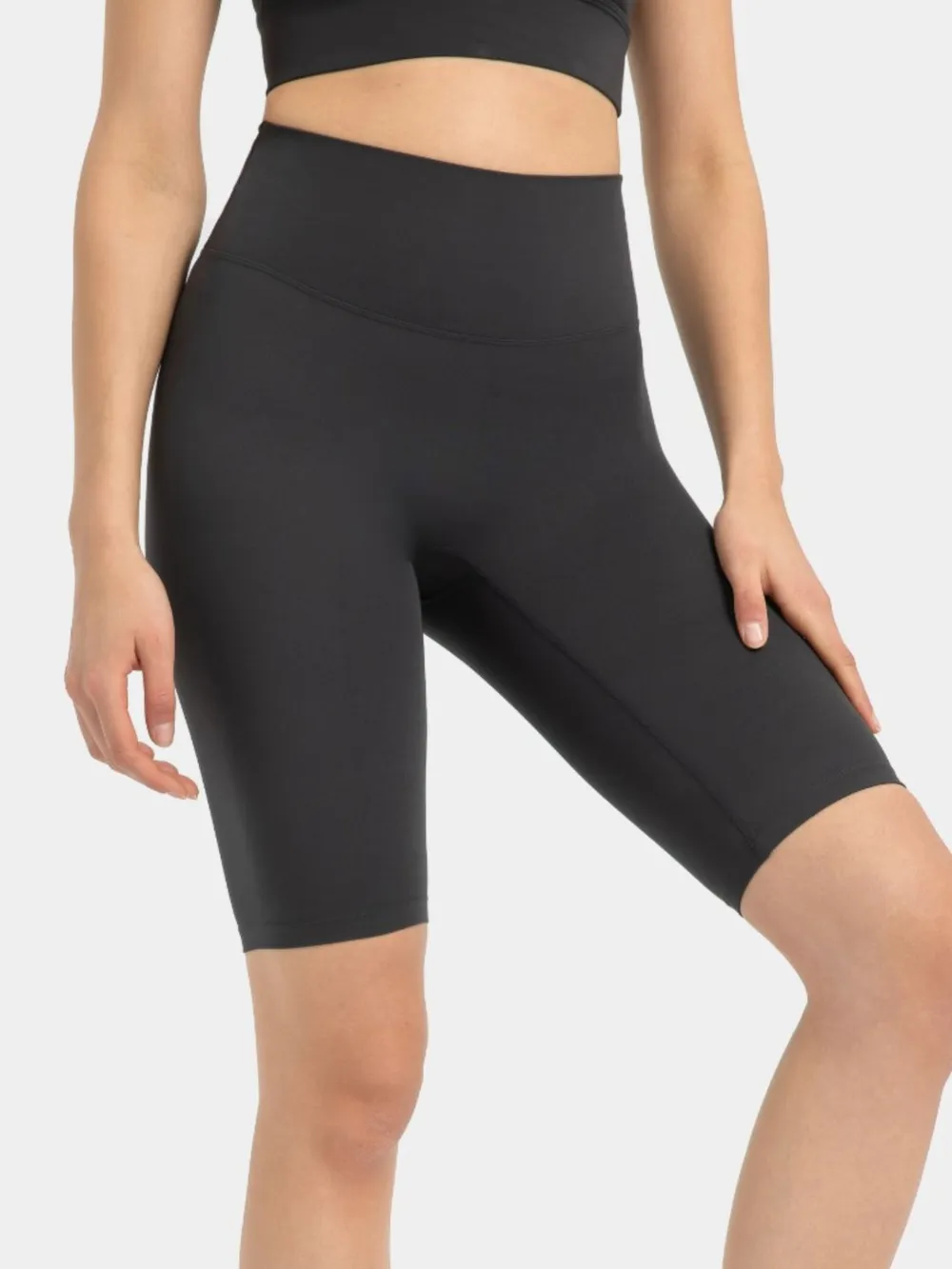 High Rise Wide Waistband Active Shorts, image 26