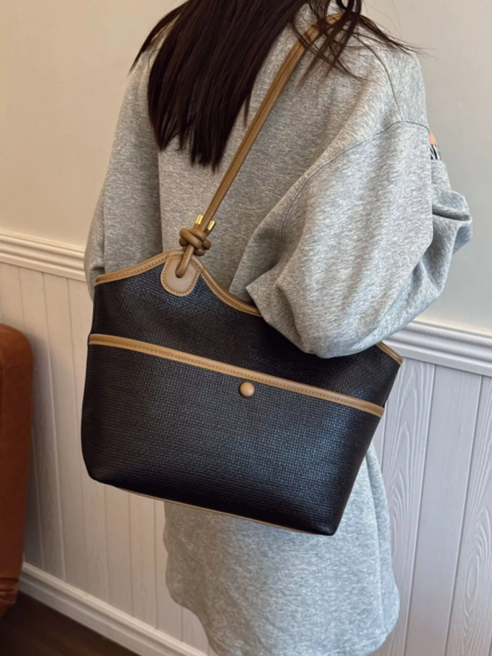 Knotted Strap Tote Bag, image 4