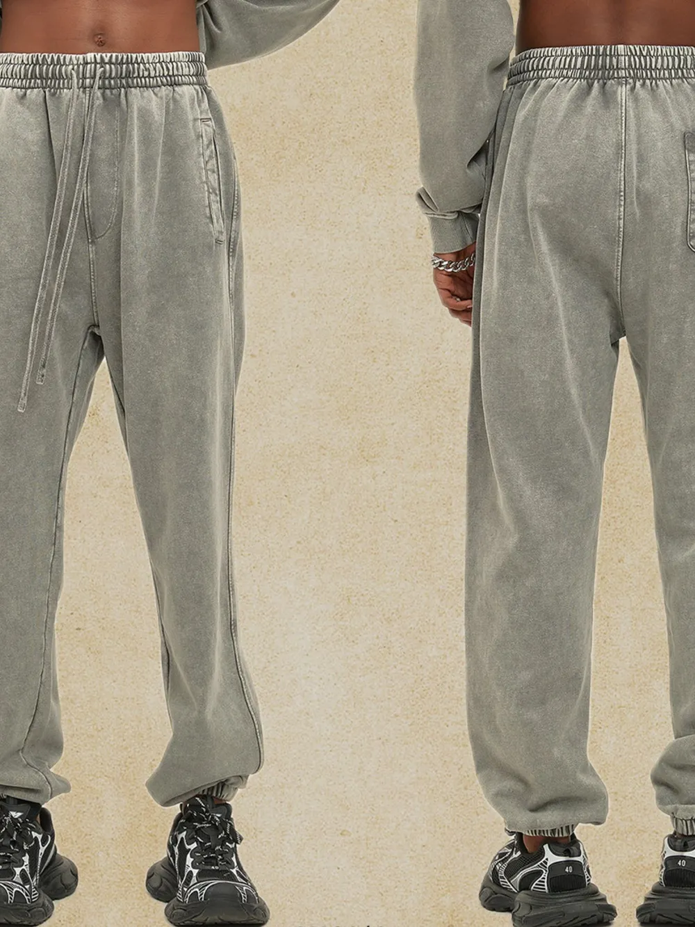 Men's Loose Fit Drawstring Casual Pants, image 4