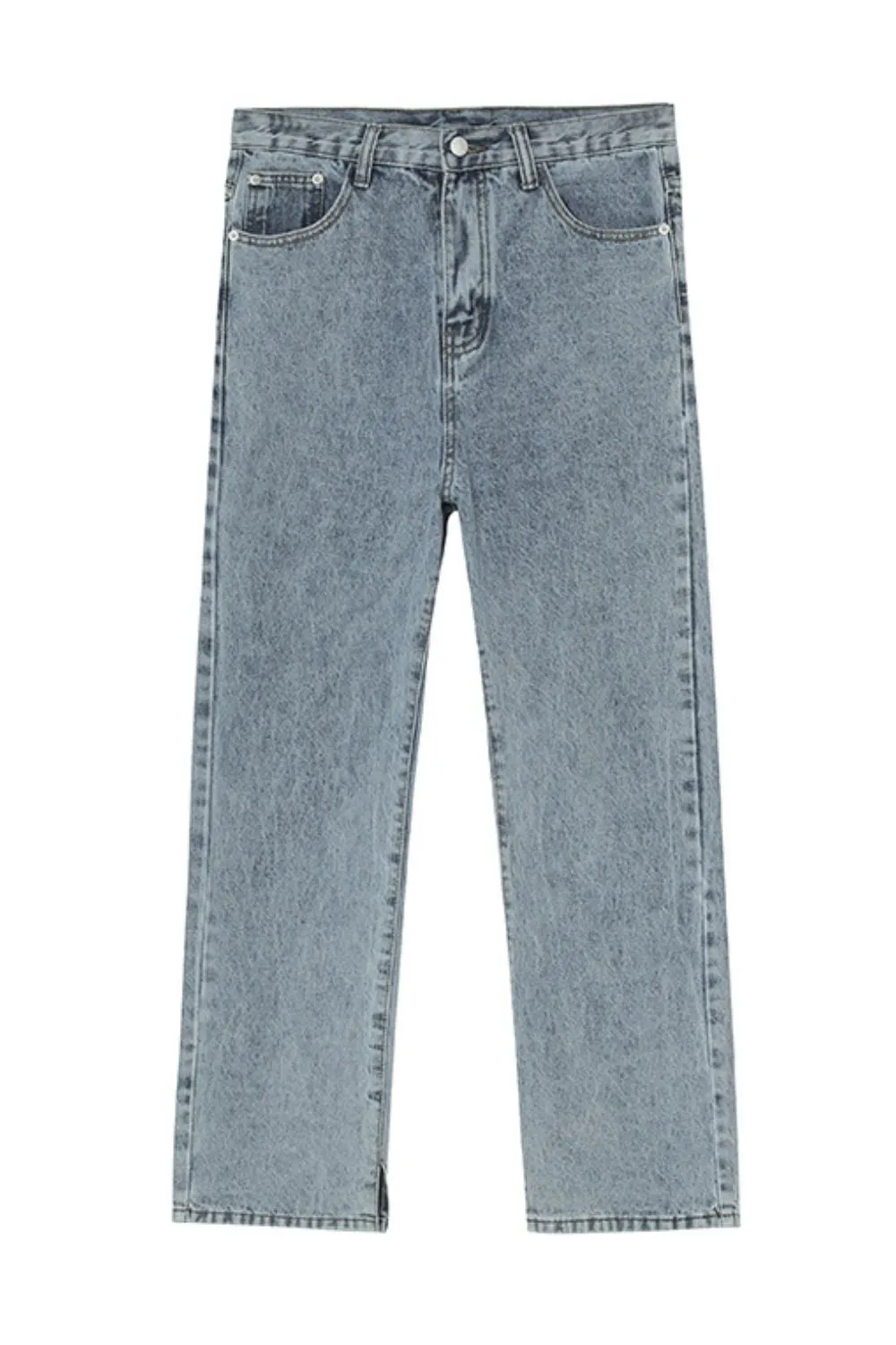Side Slit Jeans with Pockets, image 3