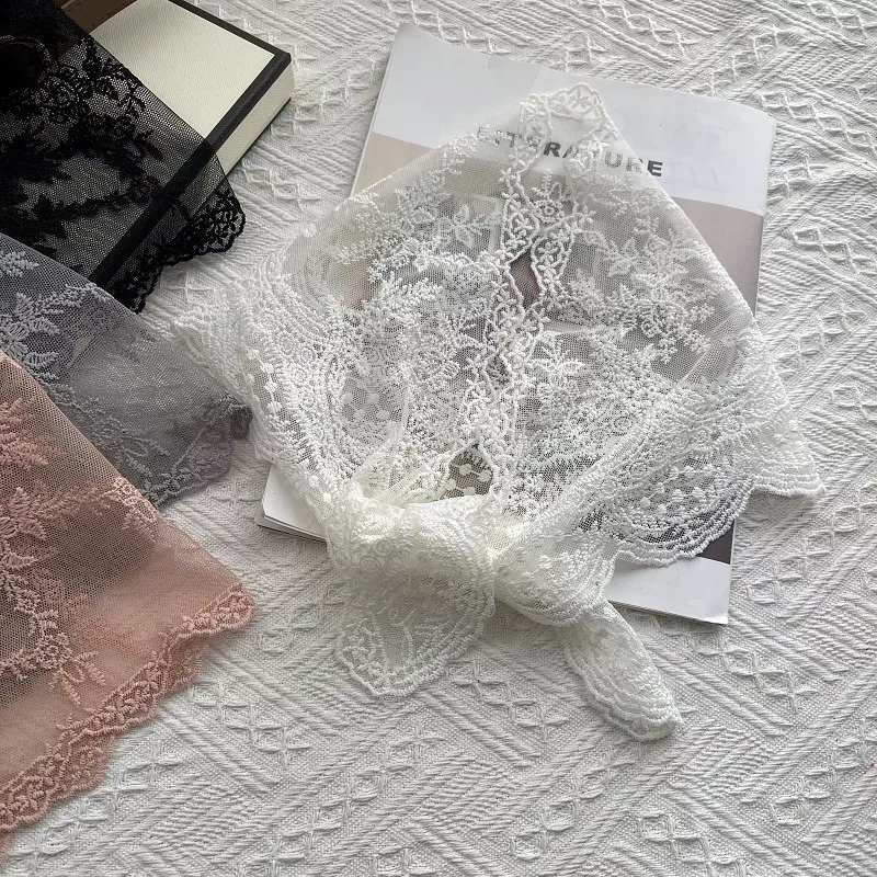 Elegant Lace Sheer Scarf, image 4