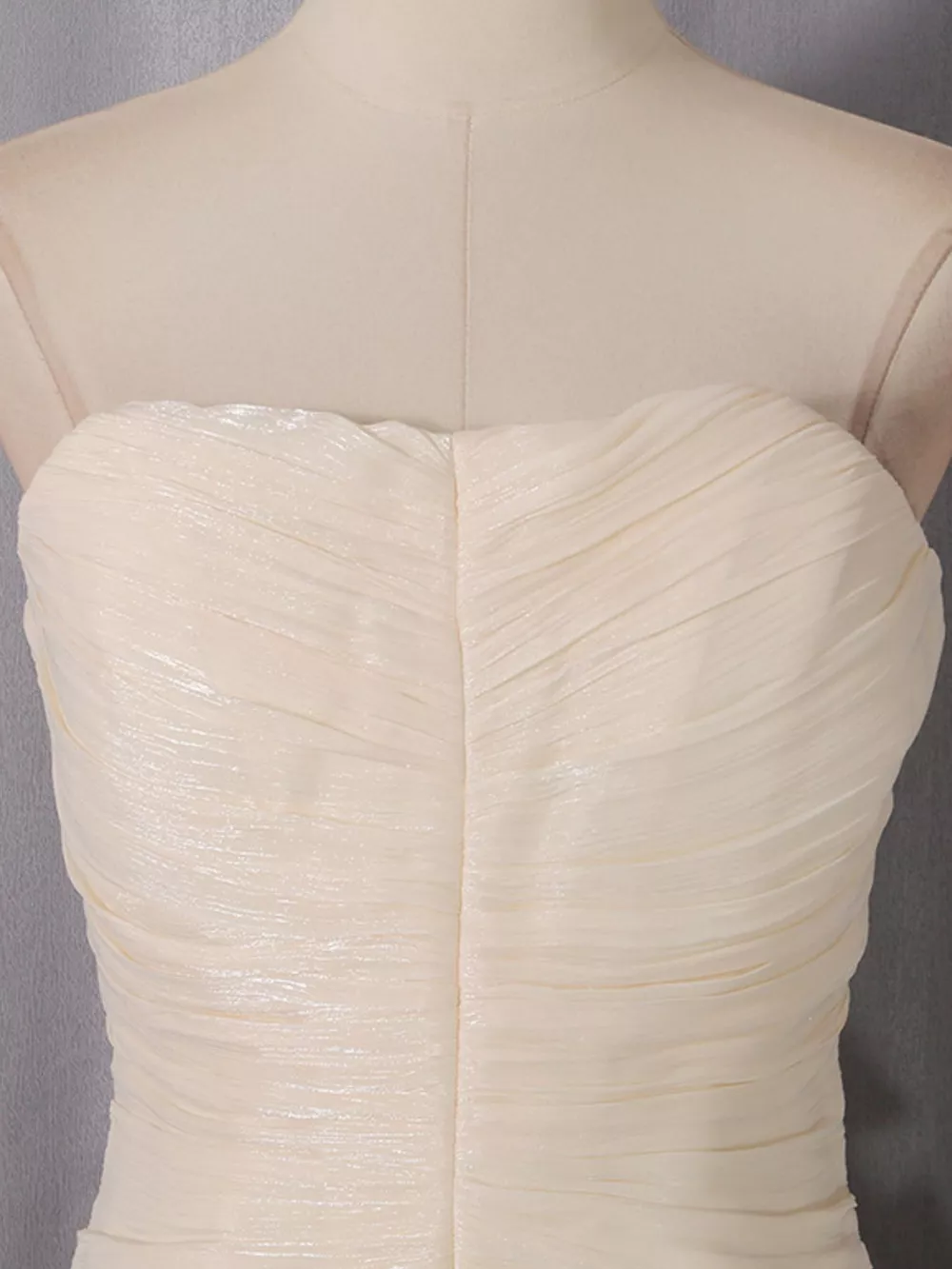 Strapless Ruffle Ruched Mini Dress, image 6