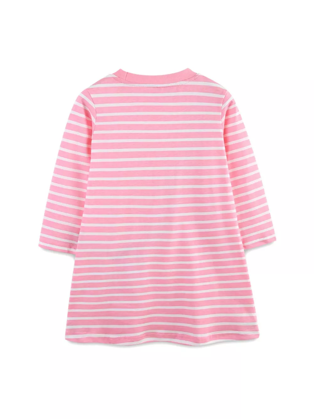 Children's Apple Applique Striped Long Sleeve Dress, image 3