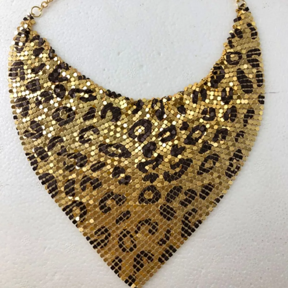 Leopard Necklace and Earrings Jewelry Set, image 5