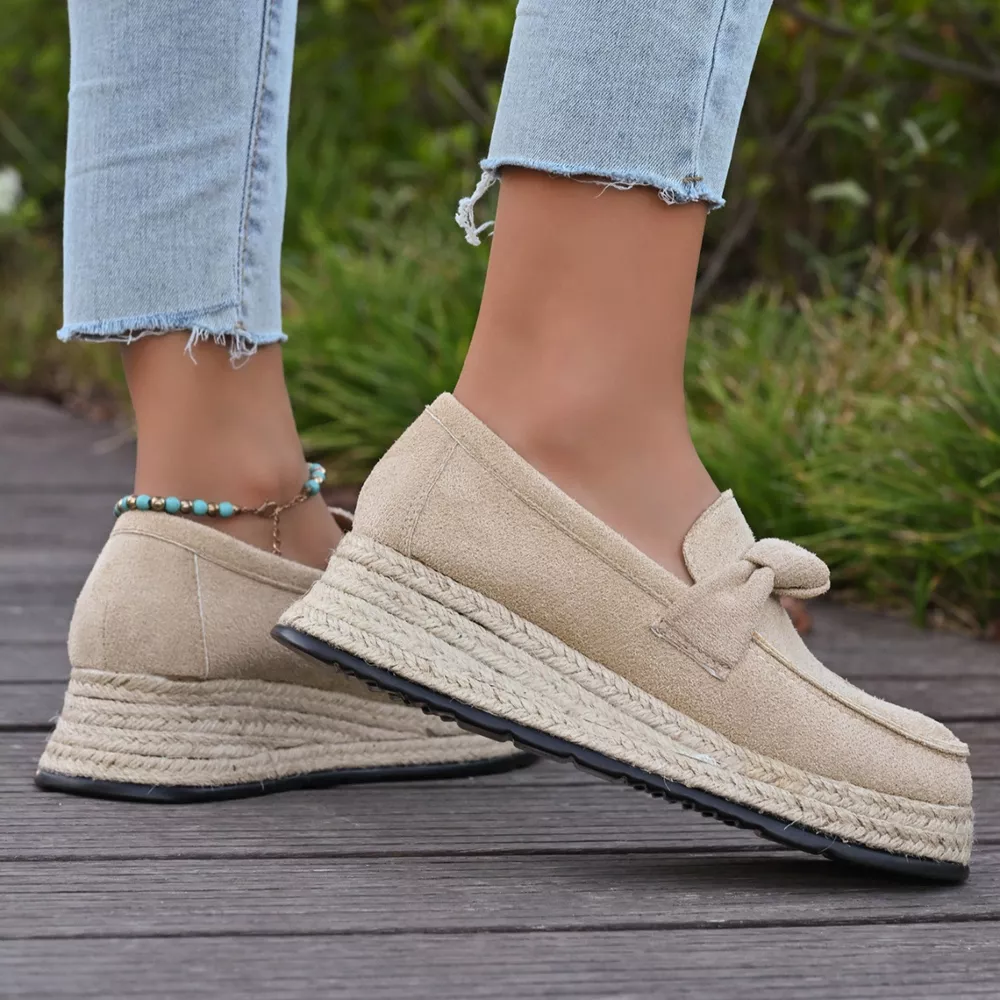 Round Toe Platform Slip-Ons, image 4