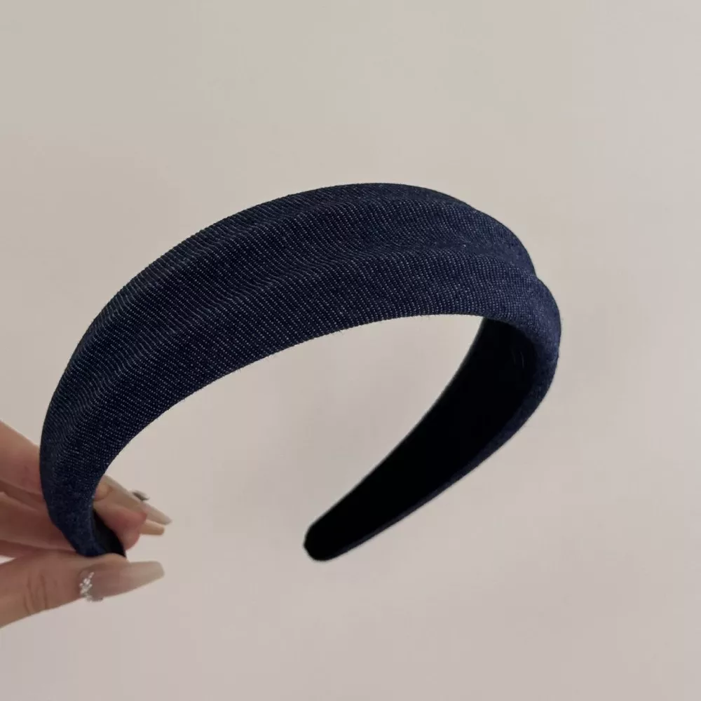 Denim Padded Wide Headband, image 4