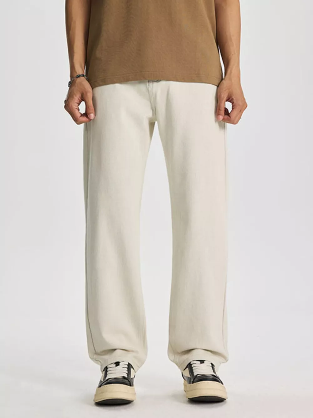 Men's Wide Leg Jeans, image 2