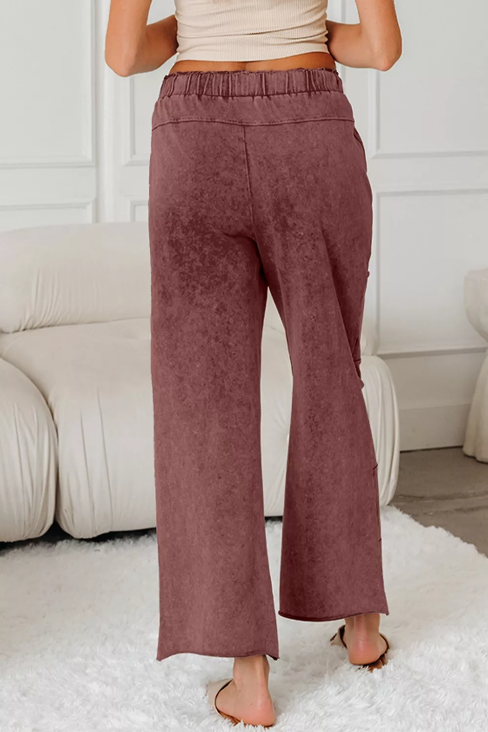 Wash Wide Leg Pants, image 5
