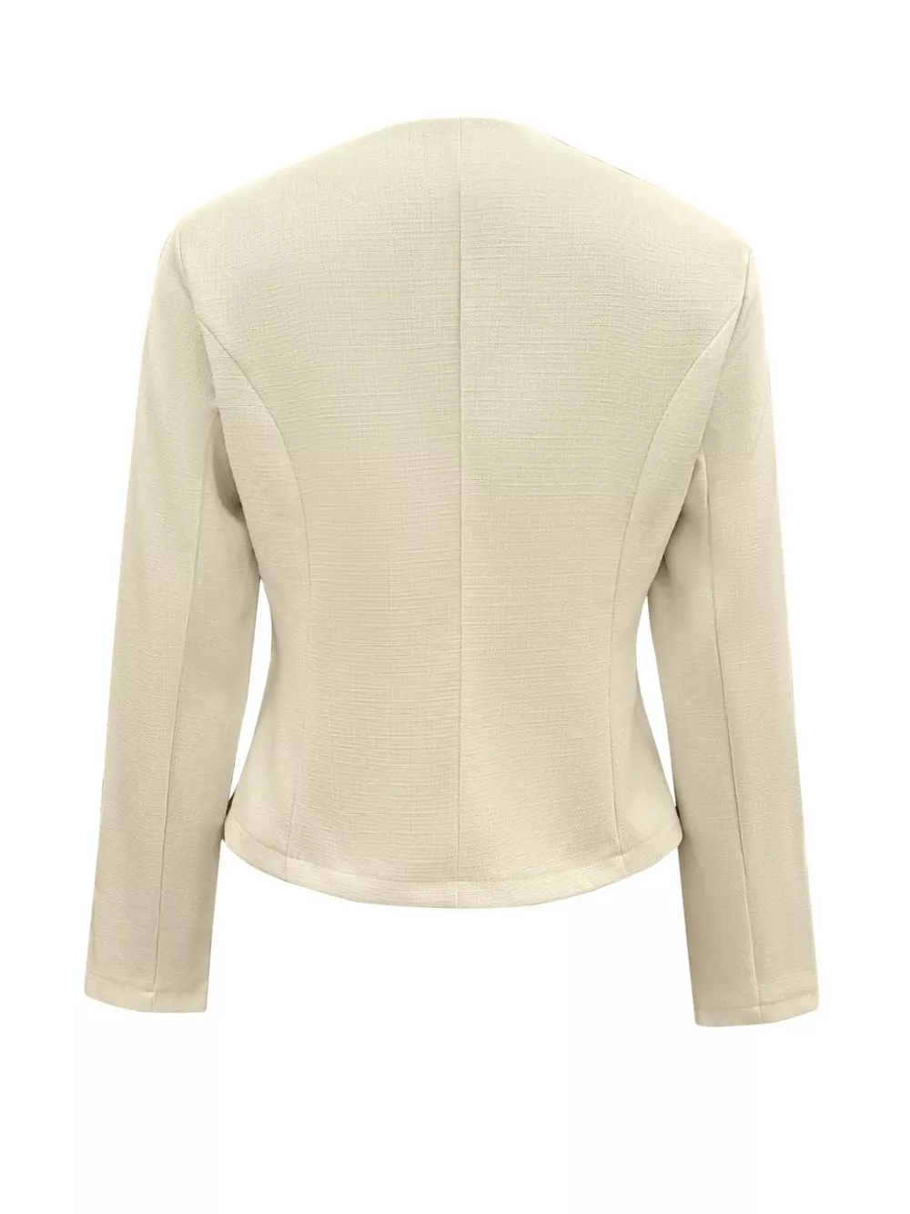 Square Neck Button-Down Fitted Blazer, image 5