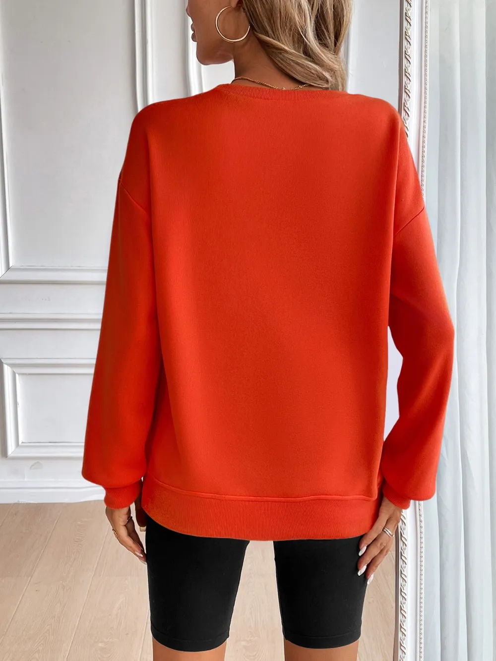 Round Neck Long Sleeve Sweatshirt, image 18