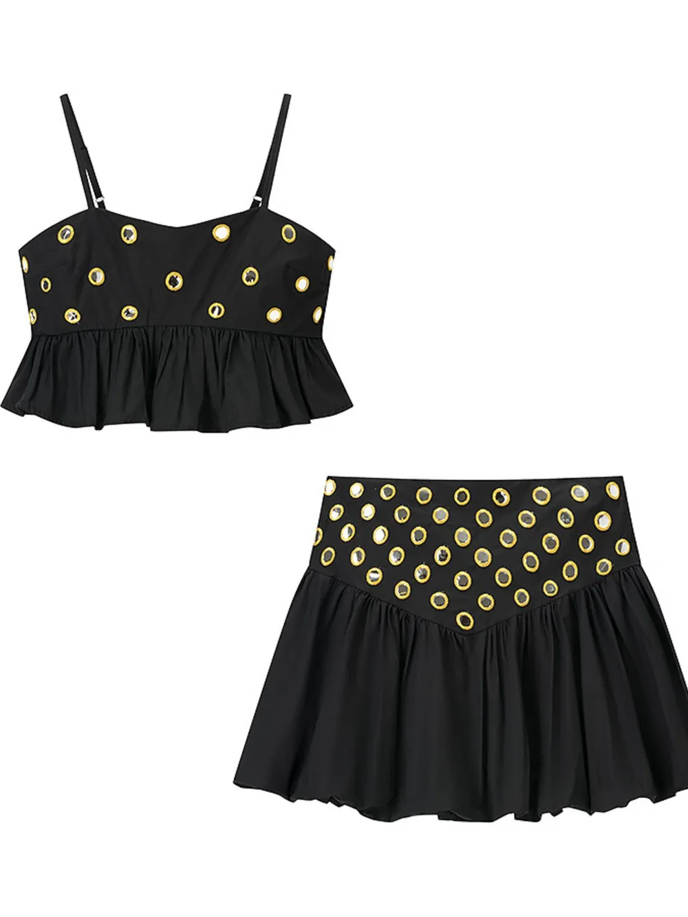 Eyelet Cami and Bubble Skirt Set, image 6