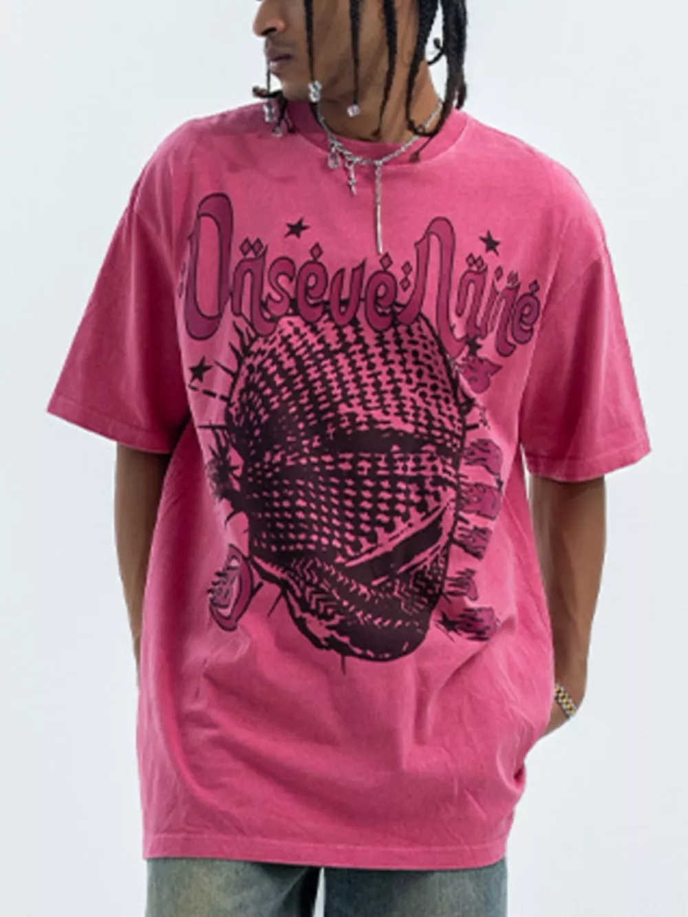 Men's Graphic Round Neck Half Sleeve T-Shirt, image 7