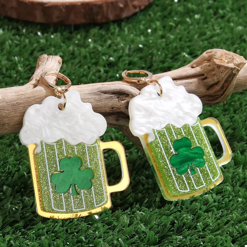 Lucky Clover Dangle Earrings, image 6