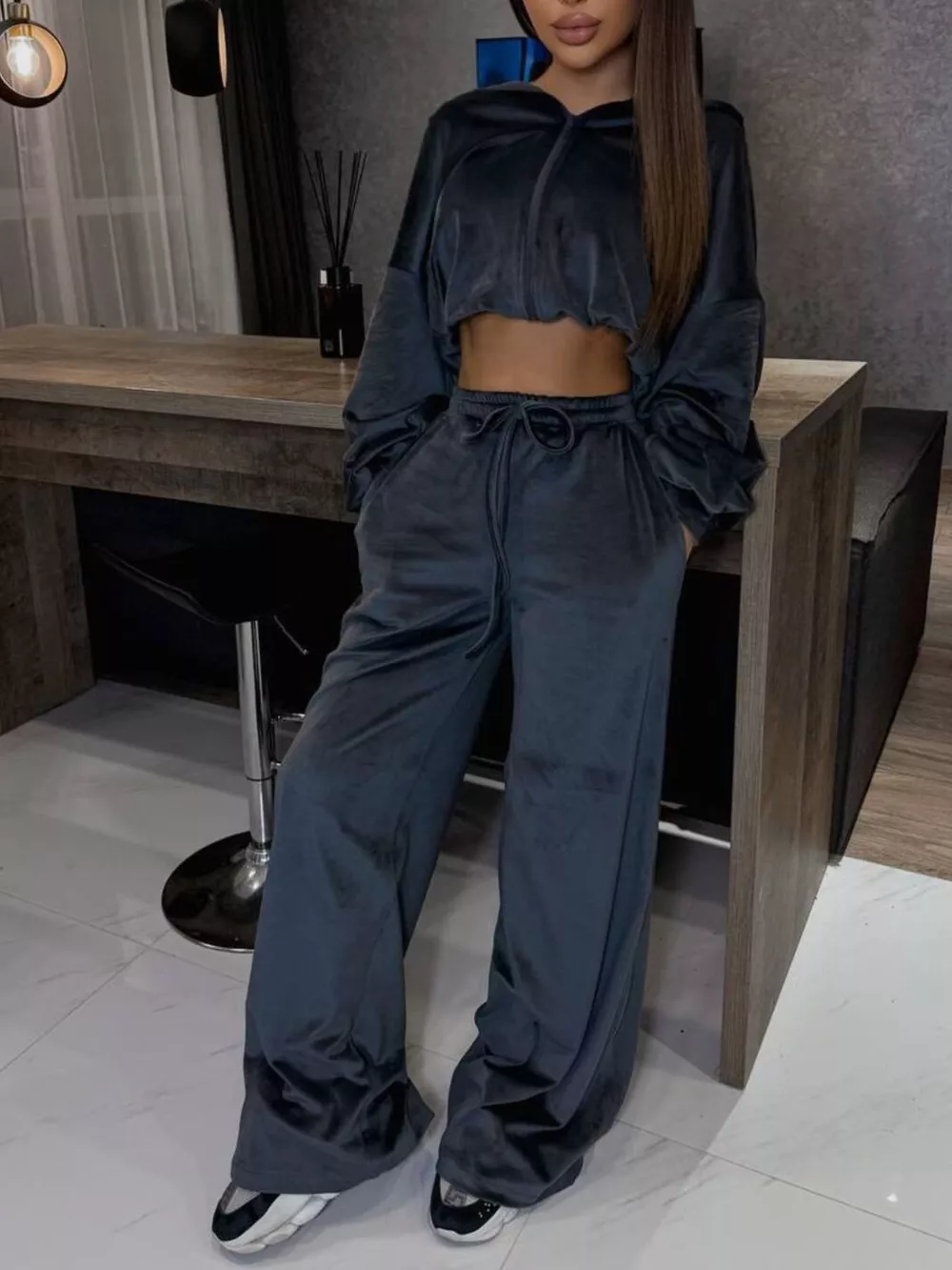 Zip Up Cropped Outerwear and Pants Set, image 13