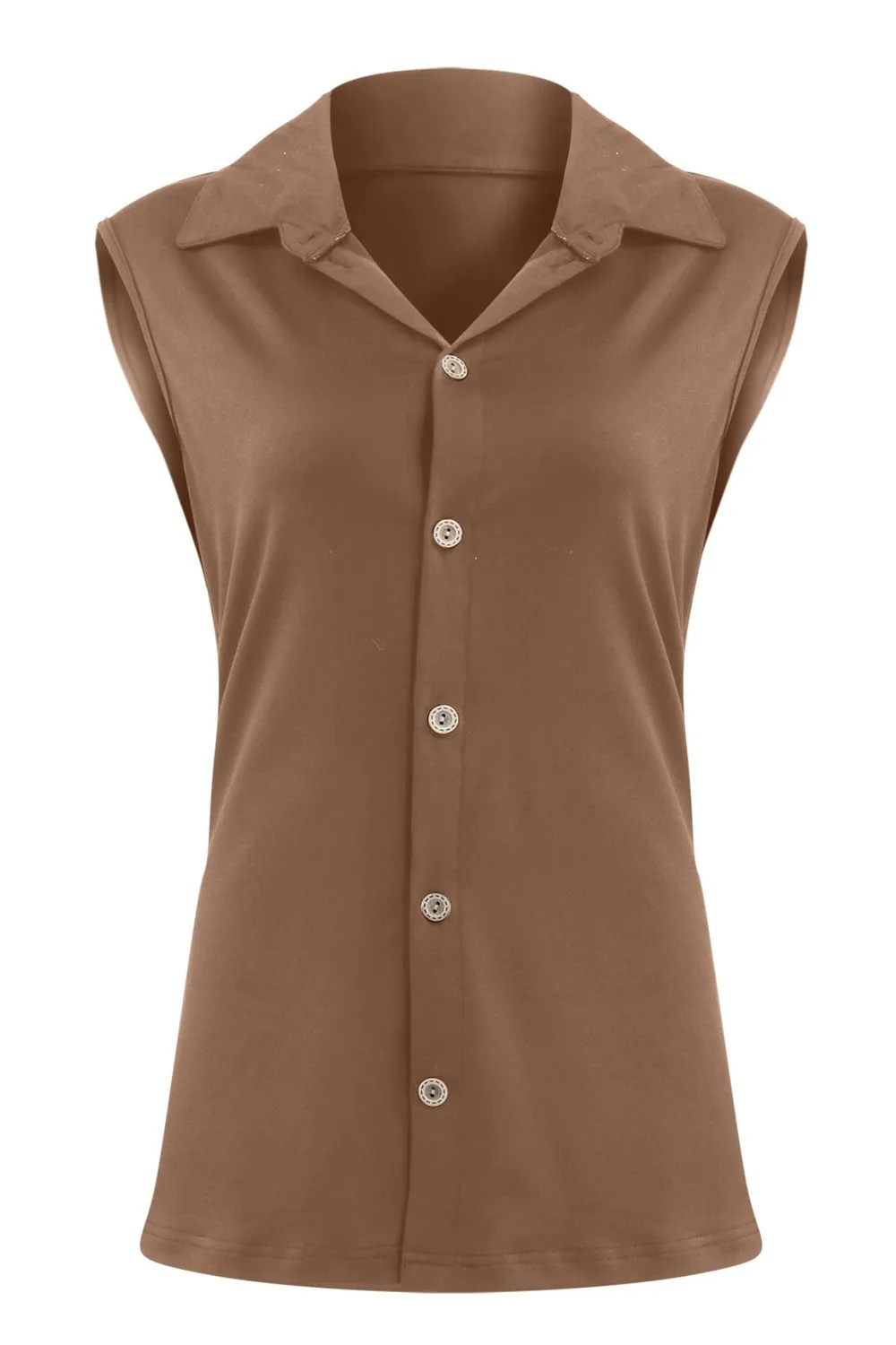 Button Down Sleeveless Top, image 6