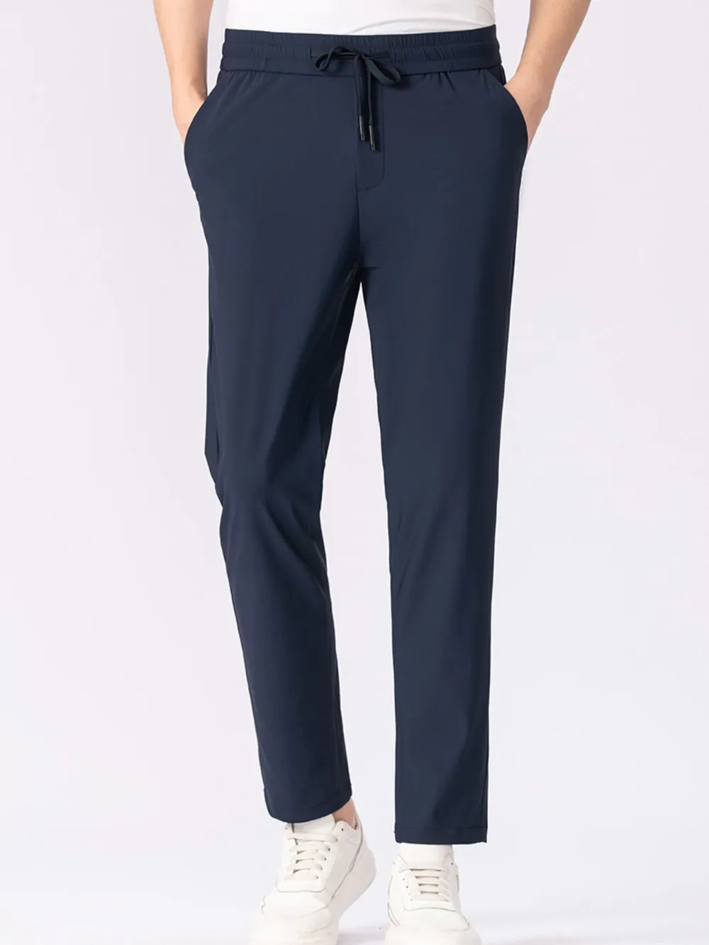 Men's Plus Size Drawstring Waistband Quick-Dry Pants, image 7