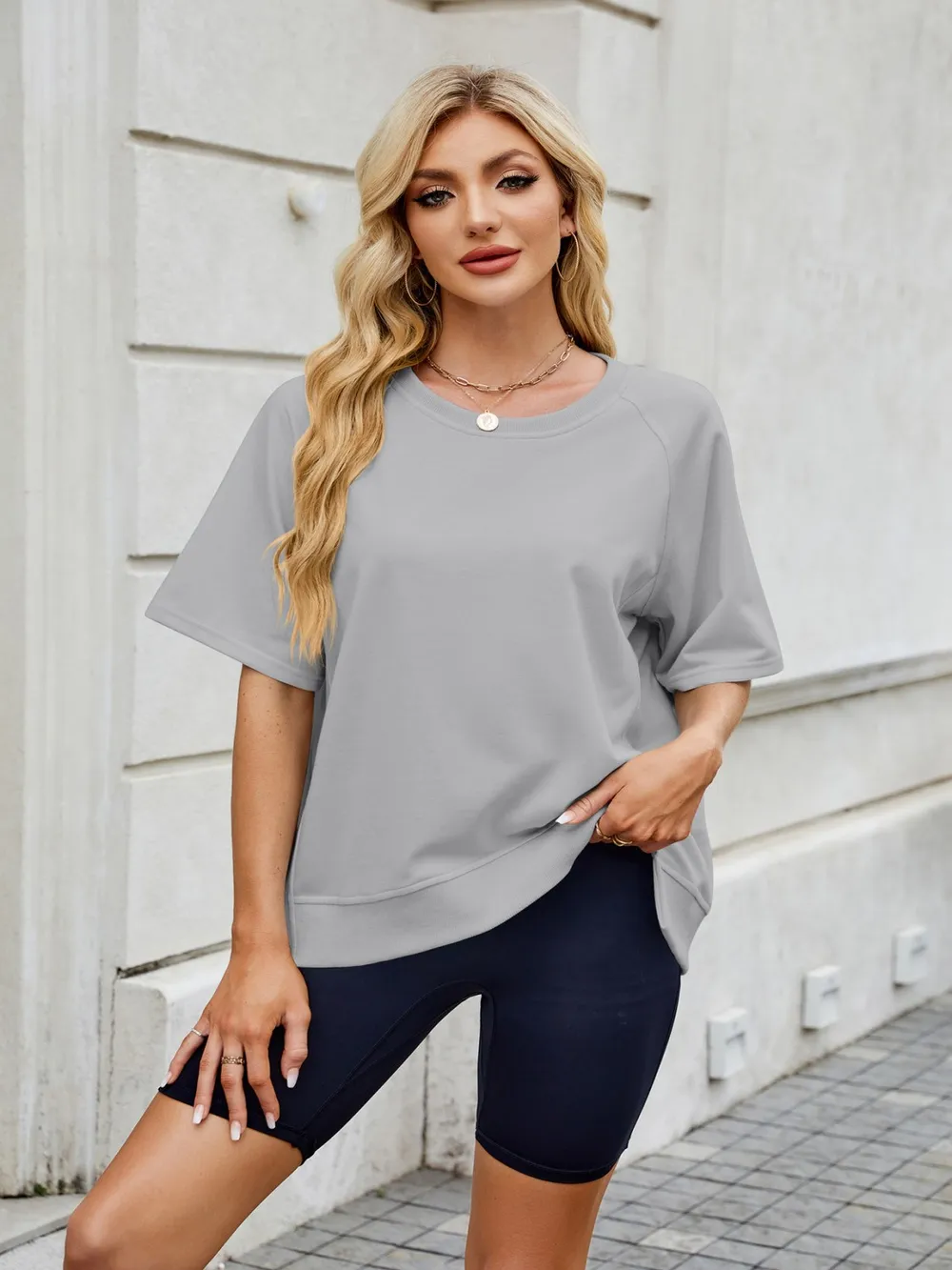 Round Neck Short Sleeve T-Shirt, image 15