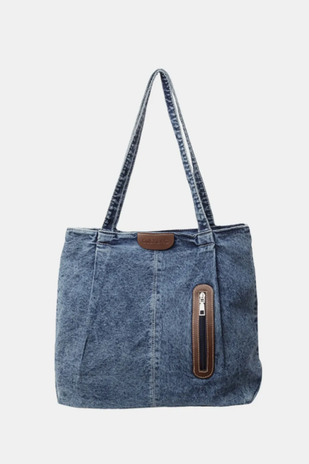 Medium Denim Tote Bag, image 16