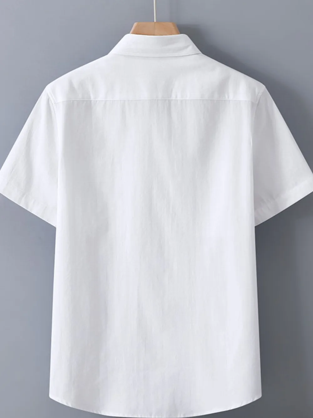 Men's Plus Size Button Up Short Sleeve Shirt, image 4
