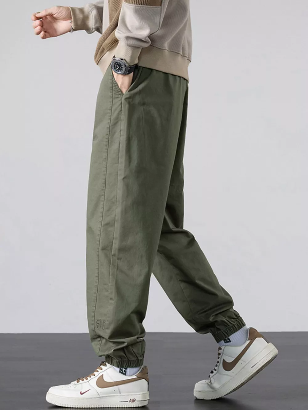 Men's Plus Size Casual Loose Fit Joggers, image 2