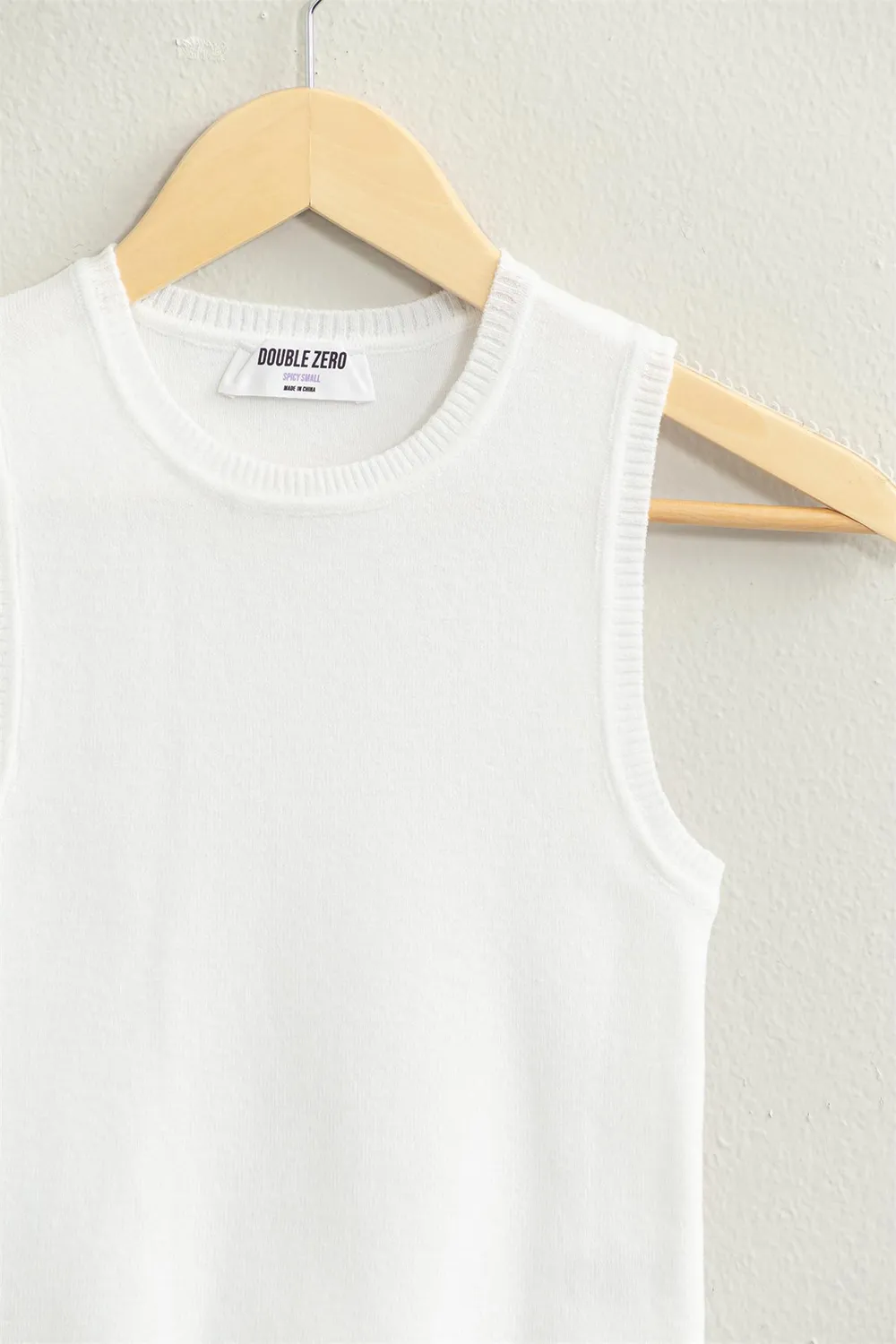 Ribbed Knit Cropped Tank, image 4