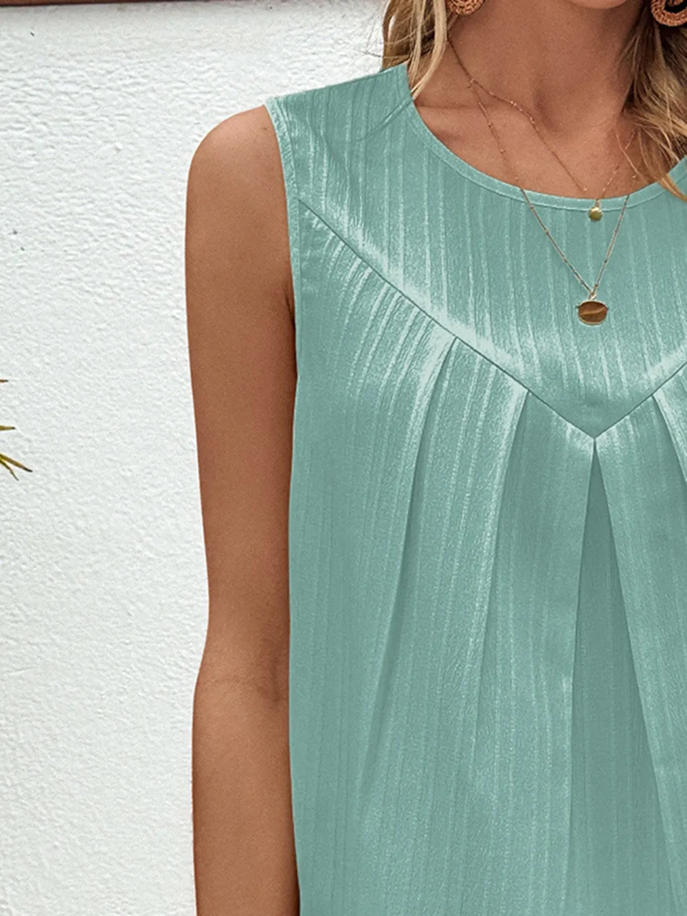 Ruched Round Neck Tank, image 13