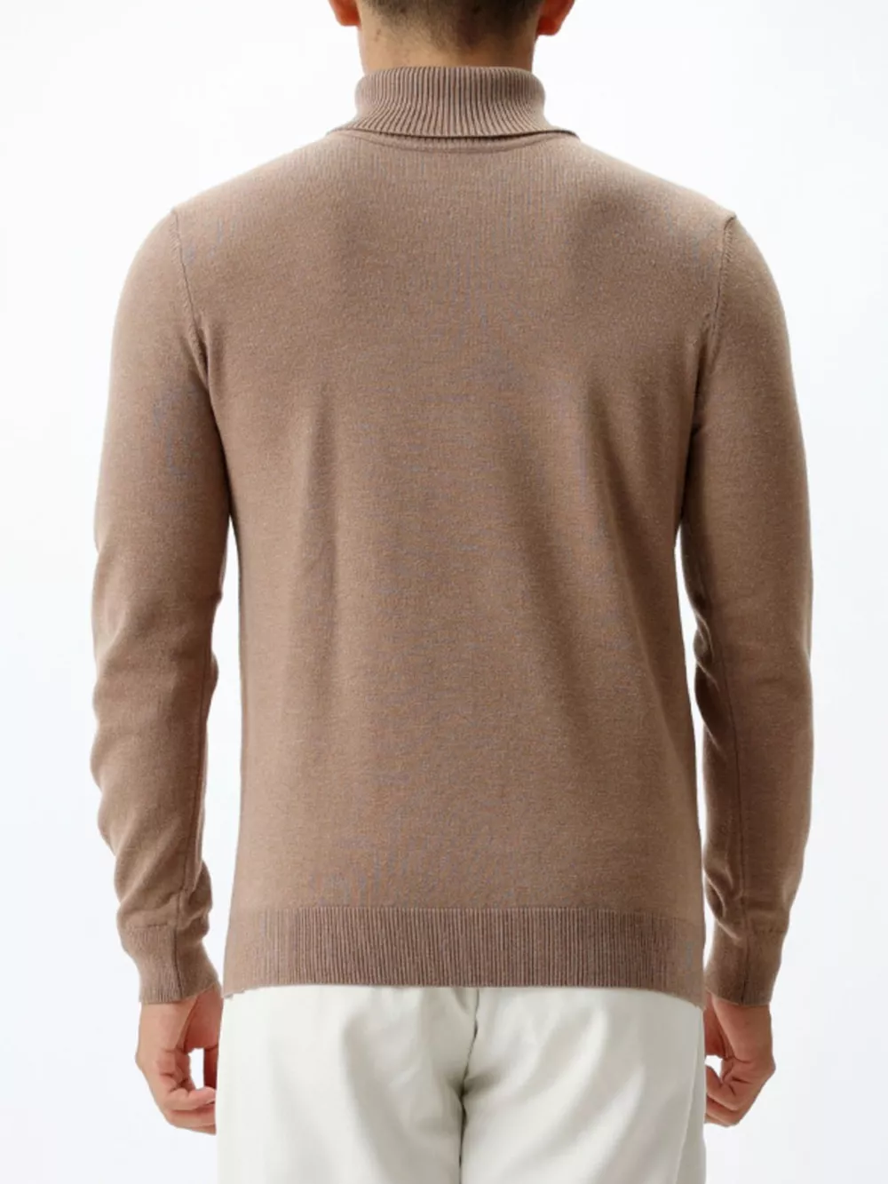 Men's Plus Size Slim-Fit Ribbed Turtleneck Sweater, image 10