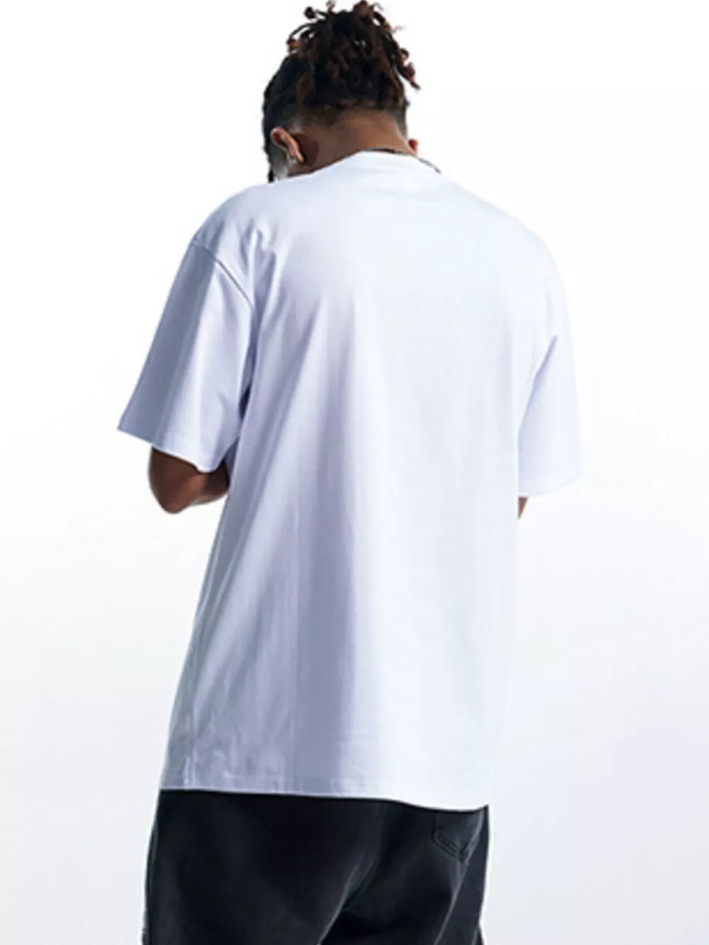 Men's Graphic Round Neck Oversized T-Shirt, image 5