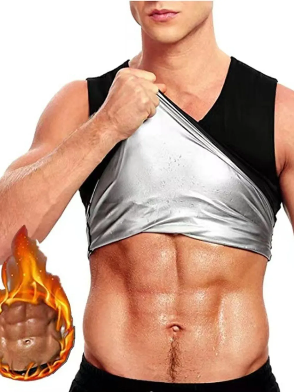 Men's Round Neck Tank, image 5