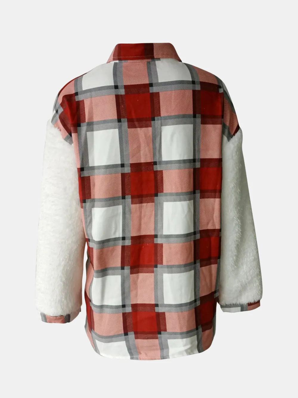 Fuzzy Button Up Long Sleeve Jacket, image 16