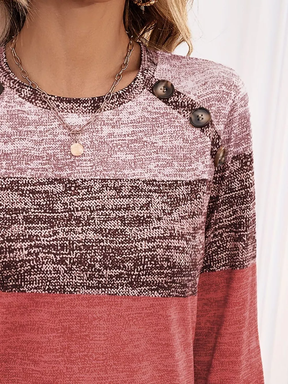 Color Block Long Sleeve T-Shirt, image 9