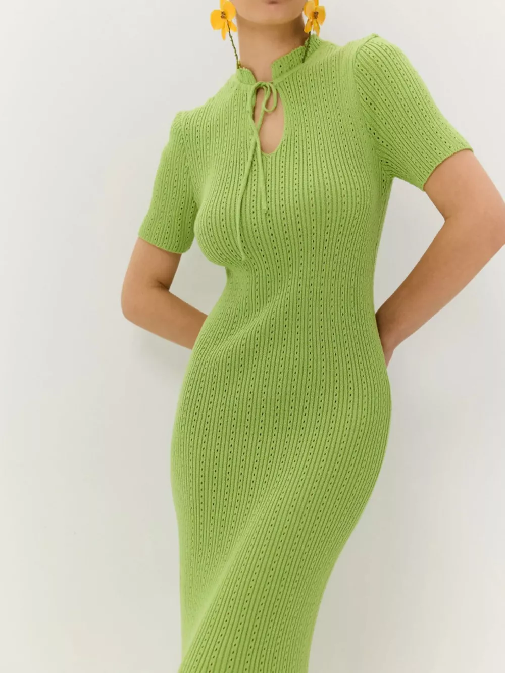 Short Sleeve Knitted Mermaid Dress, image 6