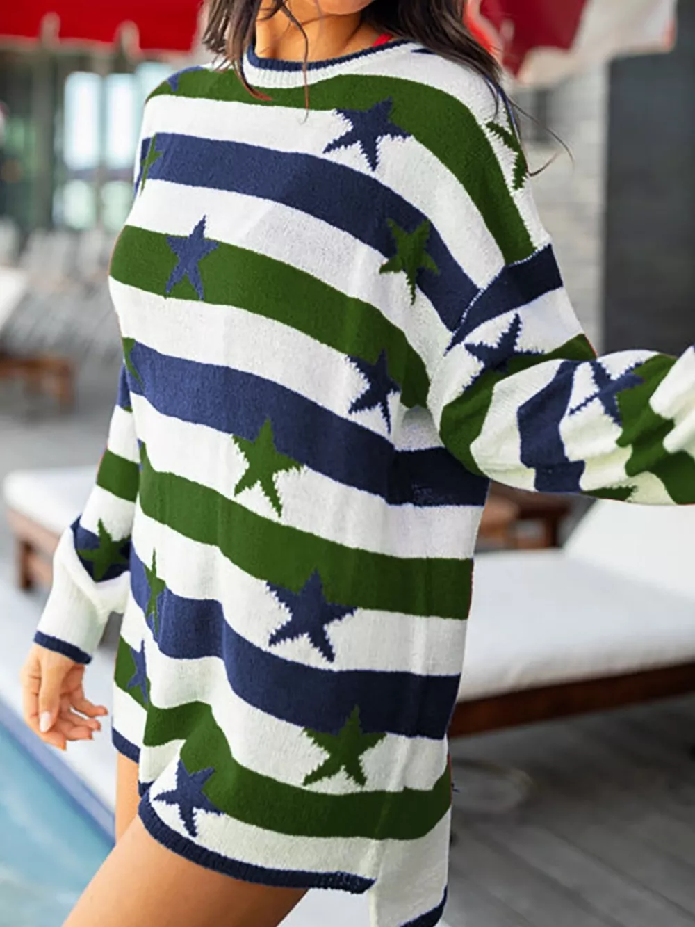 Stars and Stripes Long Sleeve Sweater, image 25