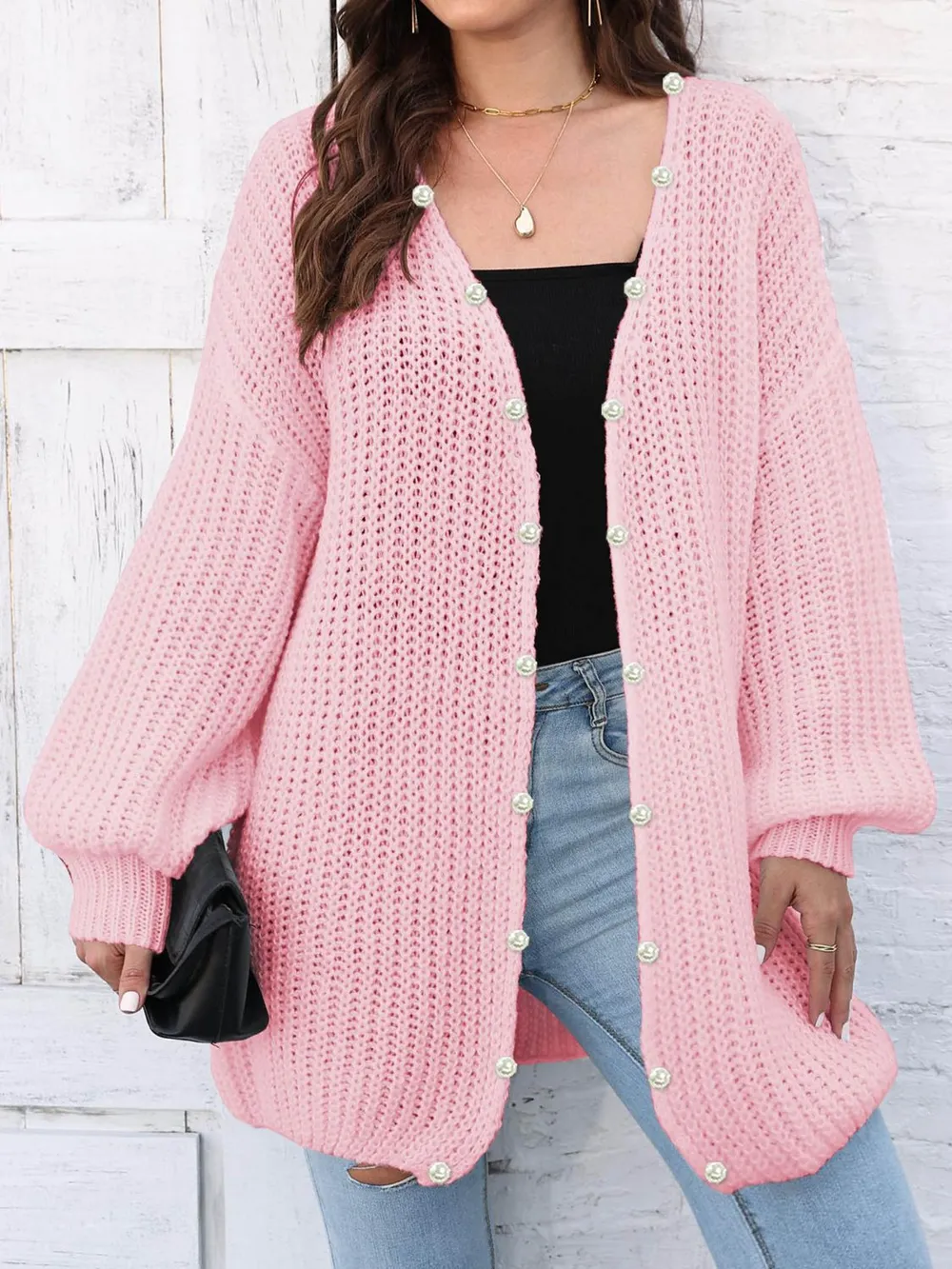 Open Front Long Sleeve Cardigan, image 14